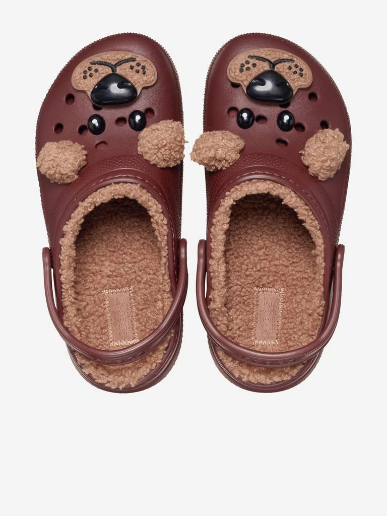 Crocs Crocs Kids Classic Lined I Am Bear Clog in Brown 3