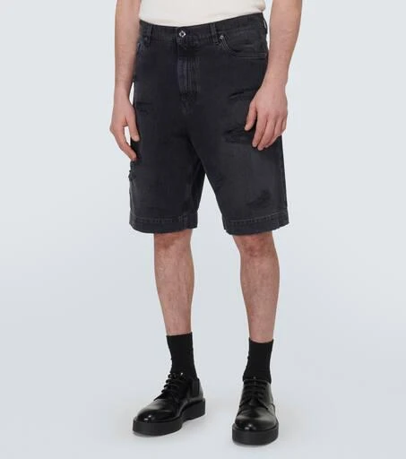 Dolce 
Gabbana Distressed denim shorts 3