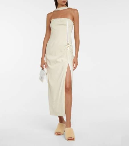 Jacquemus La Robe Ventoux halterneck midi dress 2