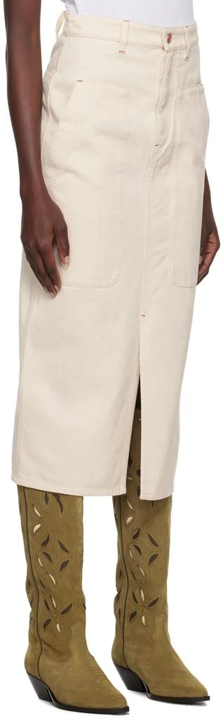 Isabel Marant Beige Flozia Midi Skirt 2