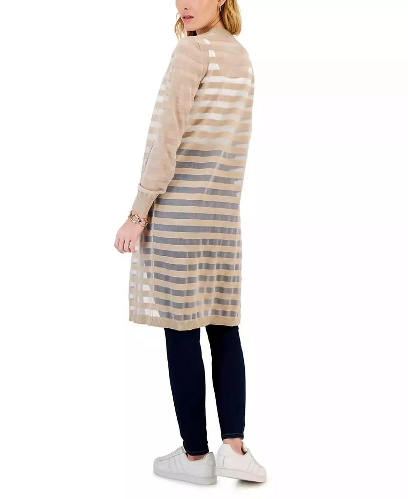 INC International Women's Striped Long Cardigan, Created for Macy's 2