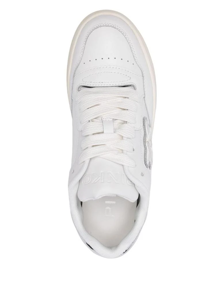 PINKO Pinko White Low-Top 'Mandy' Sneakers 4