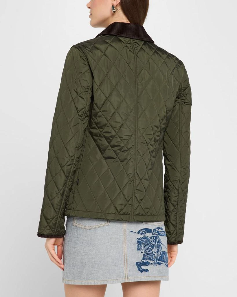 Burberry Corduroy-Collar Quilted Jacket 3