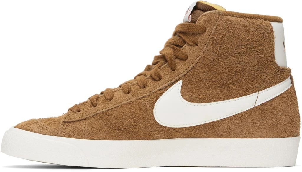 NIKE Brown & White Blazer Mid '77 Premium Sneakers 3