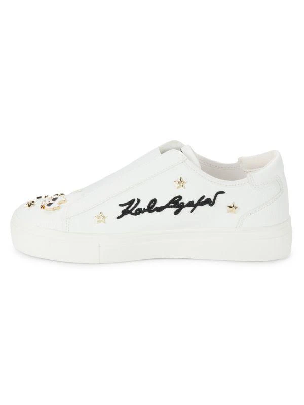 Karl Lagerfeld Paris Caitie Logo Graphic Slip On Sneakers 4