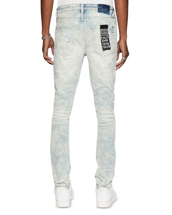 Ksubi Van Winkle Stencil Legacy Skinny Jeans in Blue 3