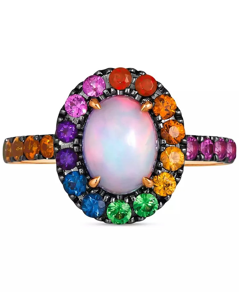 Le Vian Multi-Gemstone Halo Ring (2 ct. t.w.) in 14k Rose Gold 2