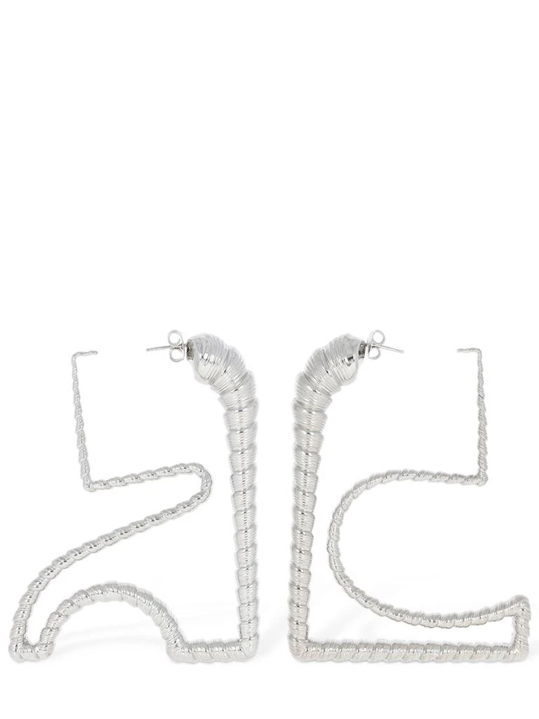 COURREGES Medium Ac Shell Shape Earrings 1