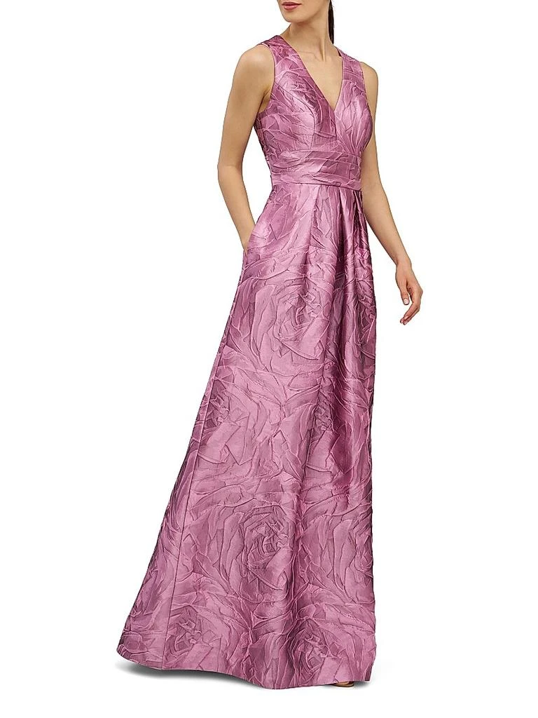 Kay Unger Mariah Jacquard Textured Gown 4