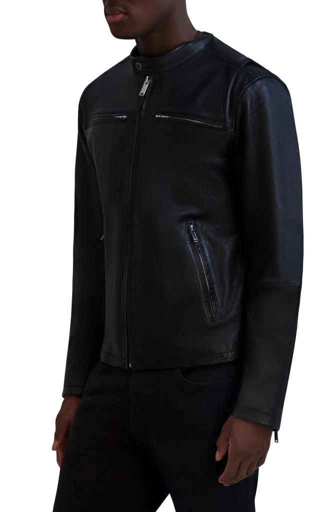 Karl Lagerfeld Paris Leather Racer Jacket 4