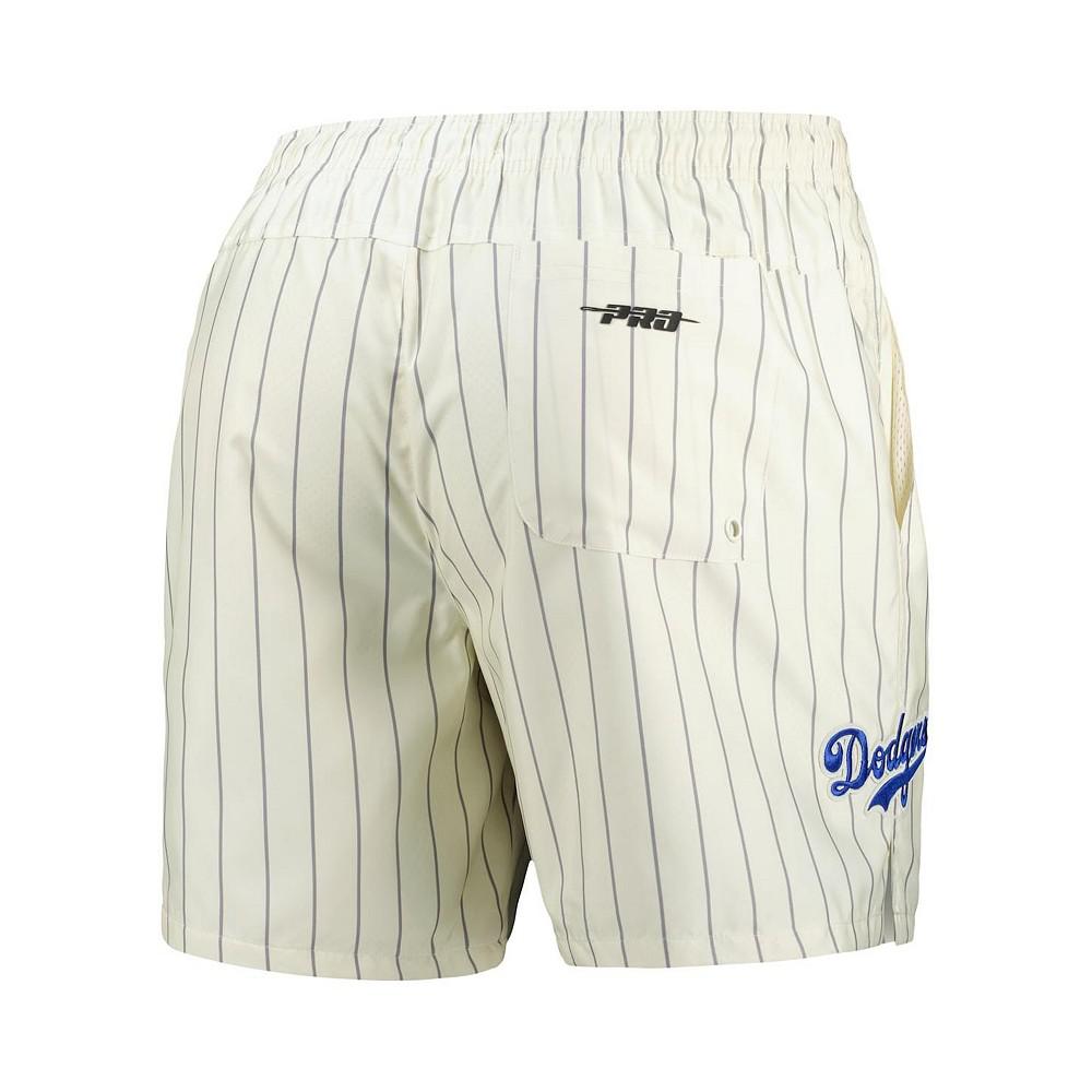 Pro Standard Men's Cream Brooklyn Dodgers Cooperstown Collection Pinstripe Retro Classic Woven Shorts