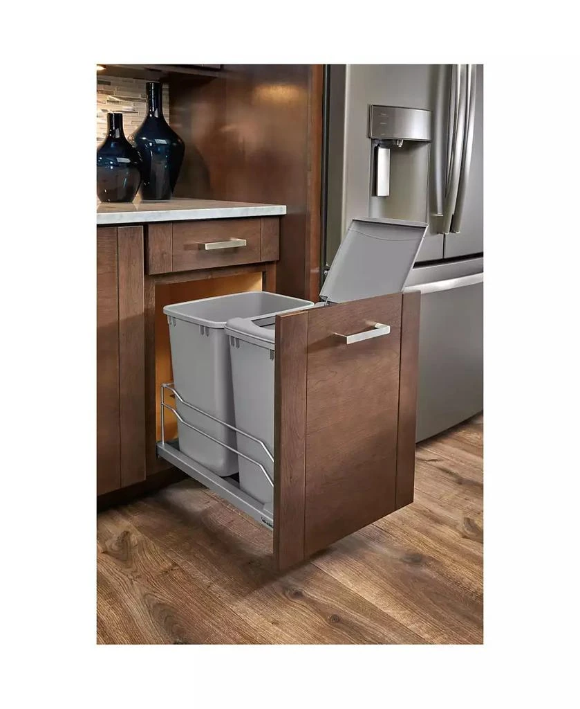 Rev-A-Shelf Double Pullout Trash Cans 35 qt. with Soft-close, 53WC-1835SCDM-217 7
