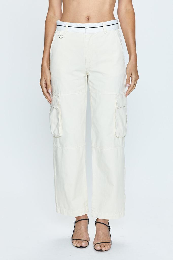 Pistola Denim Addie High Rise Trouser - Eggshell