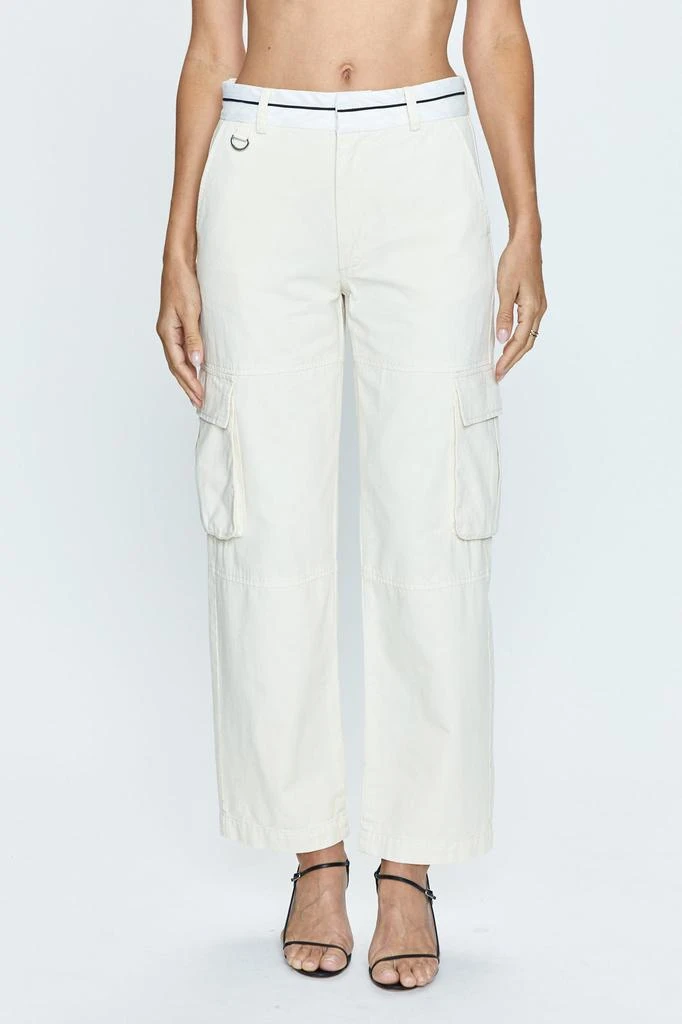 Pistola Denim Addie High Rise Trouser - Eggshell 2