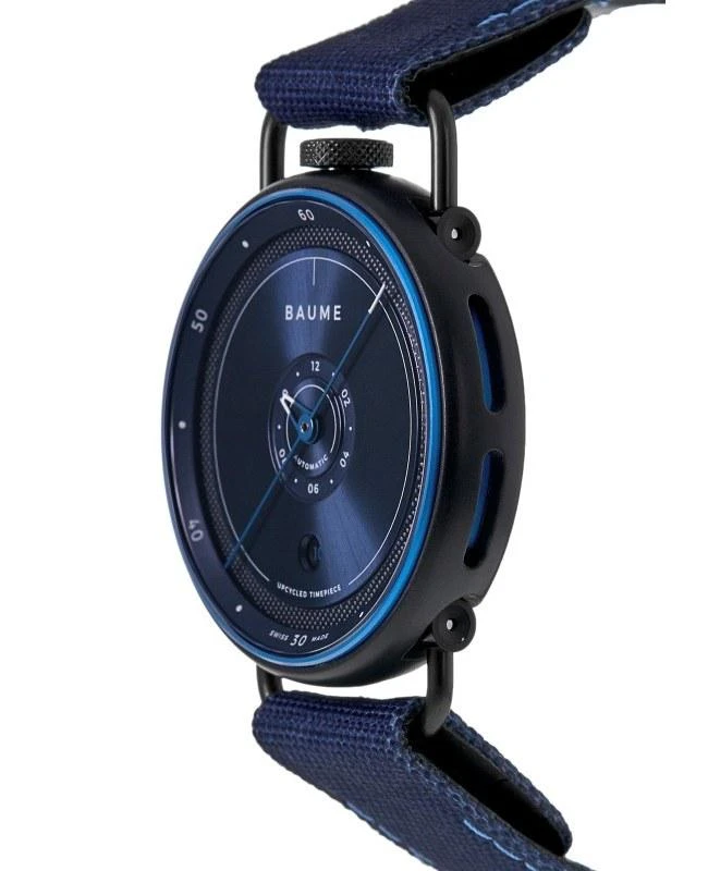 Baume & Mercier Baume & Mercier Baume Blue Dial Fabric Strap Men's Watch 10680 3