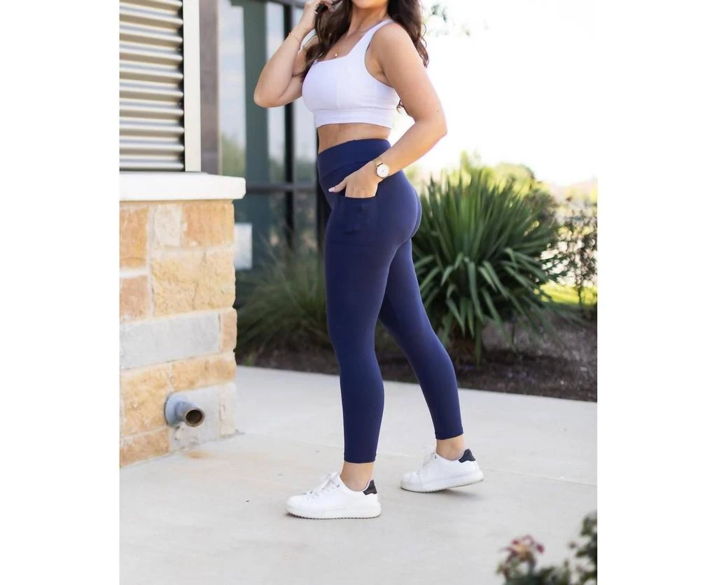 Julia Rose Julia Rose - Riley 7/8 Ankle Length With Pockets Leggings 2