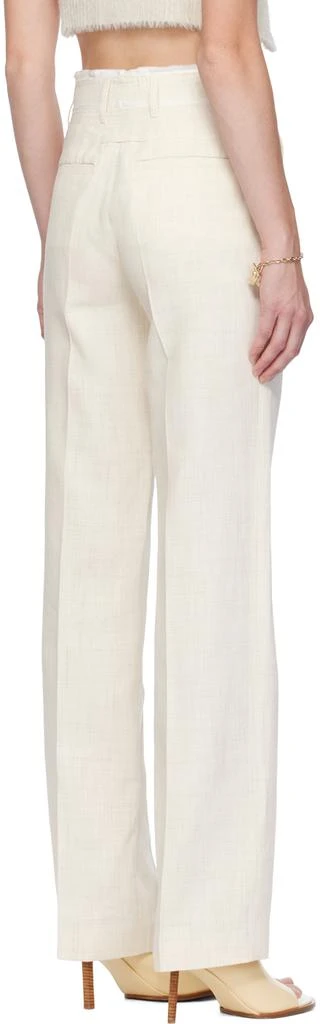 Jacquemus Off-White Le Chouchou 'Le Pantalon Ficelle' Trousers 3