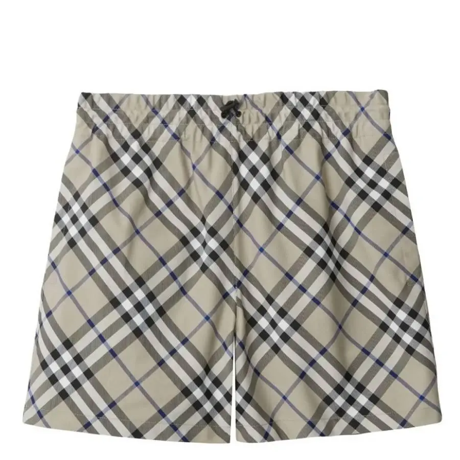 Equestrian Knight Check Cotton Shorts