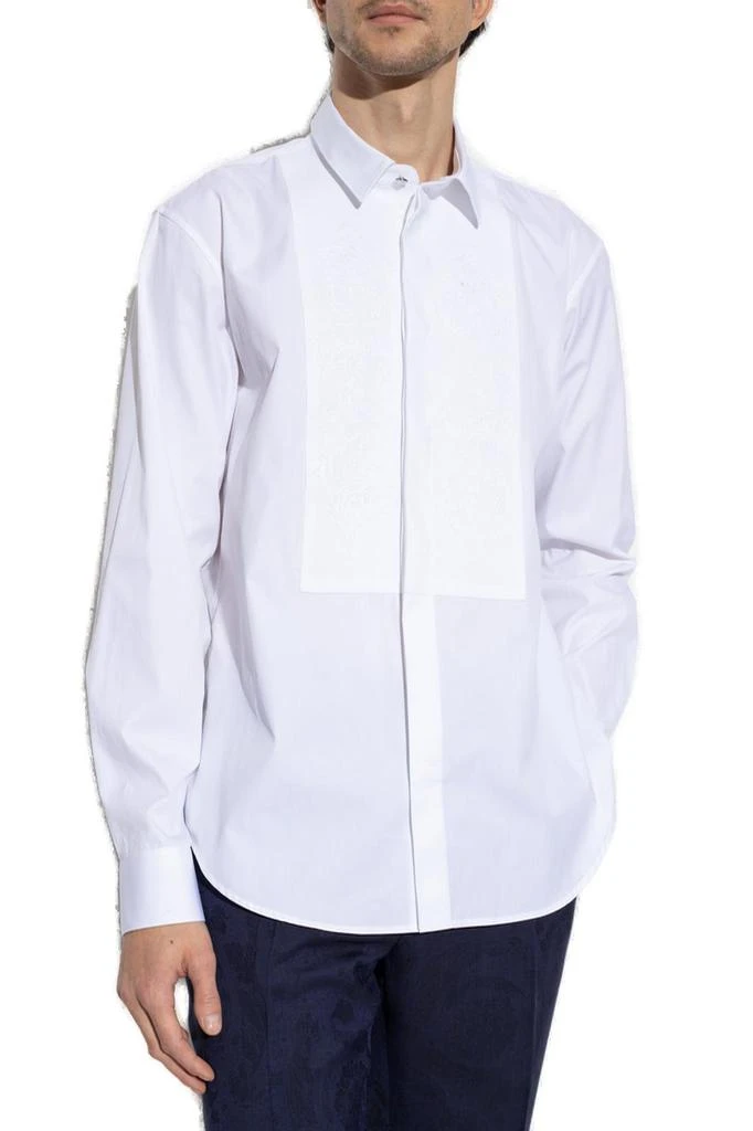 Versace Versace Barocco-Motif Long-Sleeved Poplin Shirt 2