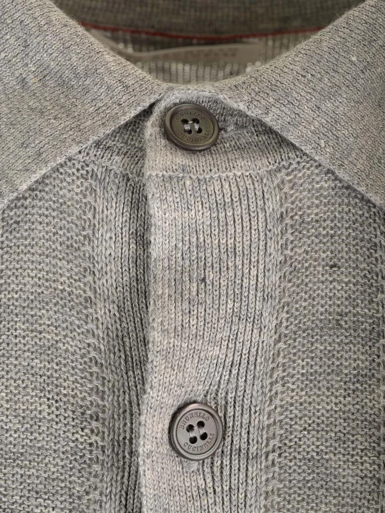 Brunello Cucinelli Brunello Cucinelli Button-Up Knitted Polo Shirt 3