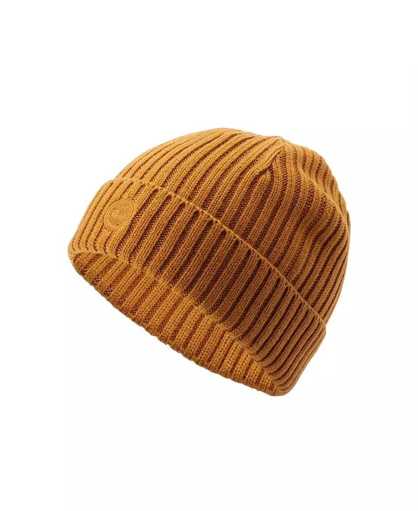 Timberland Men's Embroidered Logo Patch Ribbed Cuff Beanie 3