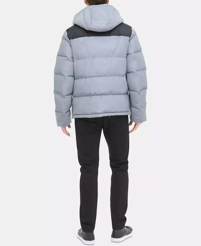 DKNY Men's Mixed-Media Puffer Coat, Created for Macy's 2