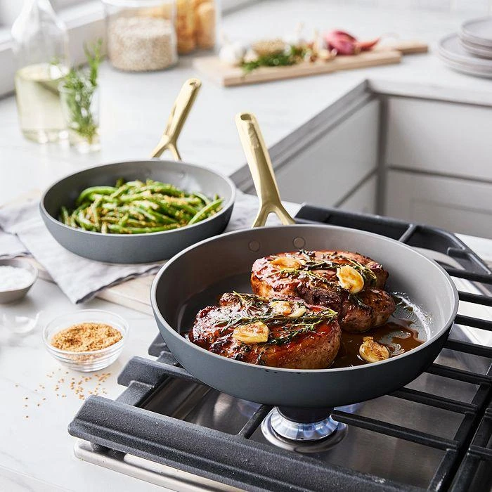 Greenpan GP5 Champagne 8 Piece Ceramic Non-Stick Cookware Set with 3-Piece Utensil Set - Exclusive 3
