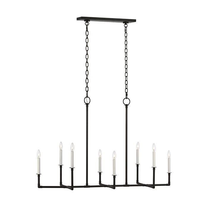 C&M by Chapman and Myers Chapman & Myers Bayview 8 Light Linear Chandelier 1
