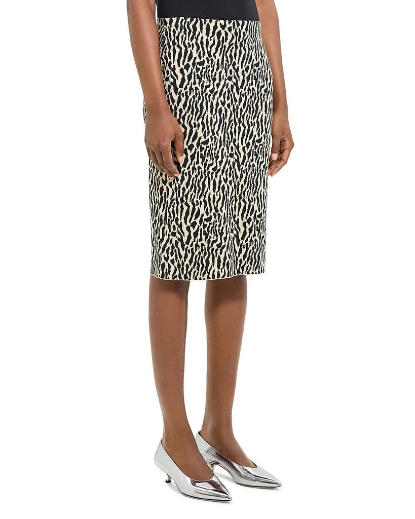 Theory Bristol Animal Print Pencil Skirt 3