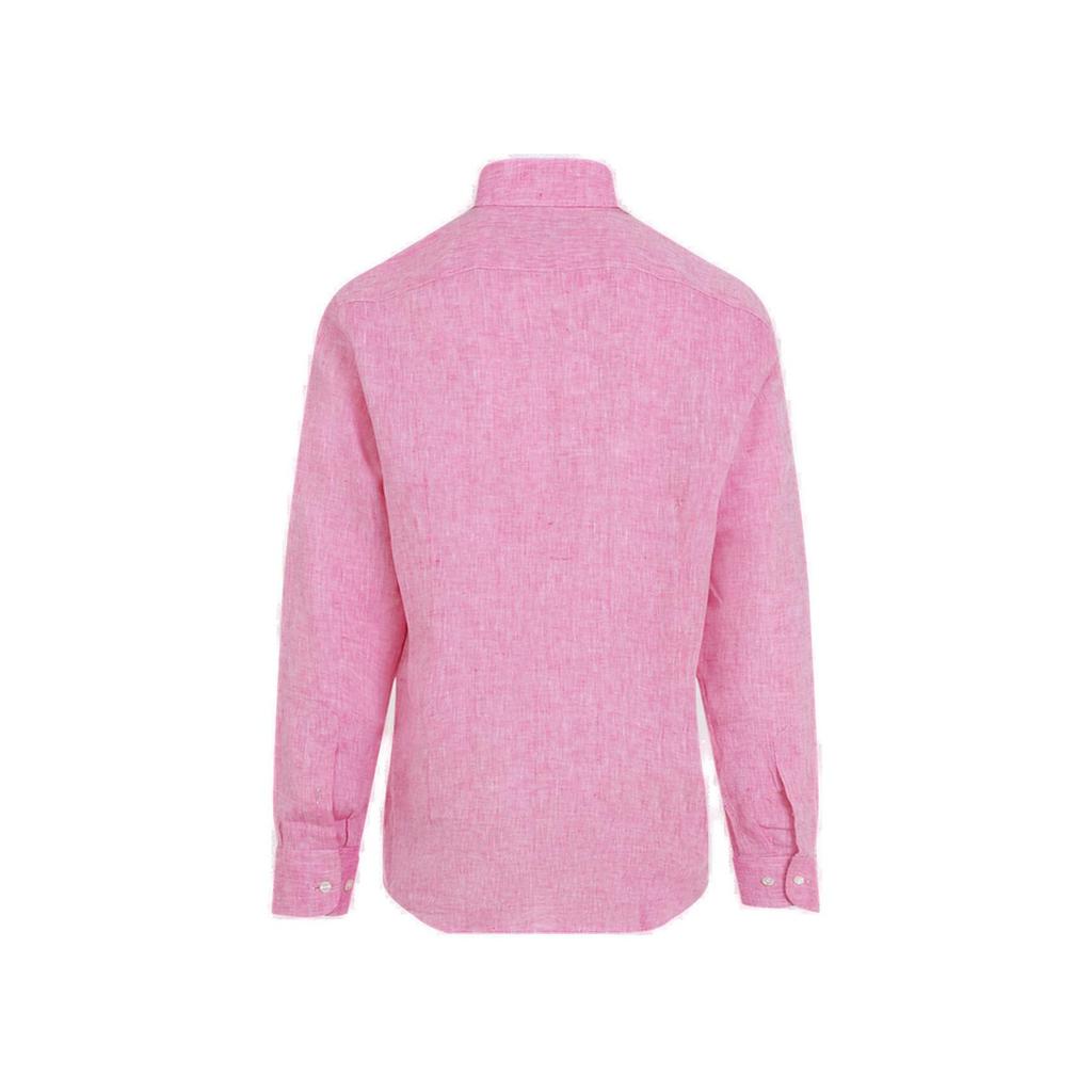 ETRO Etro Logo Embroidered Long Sleeved Shirt