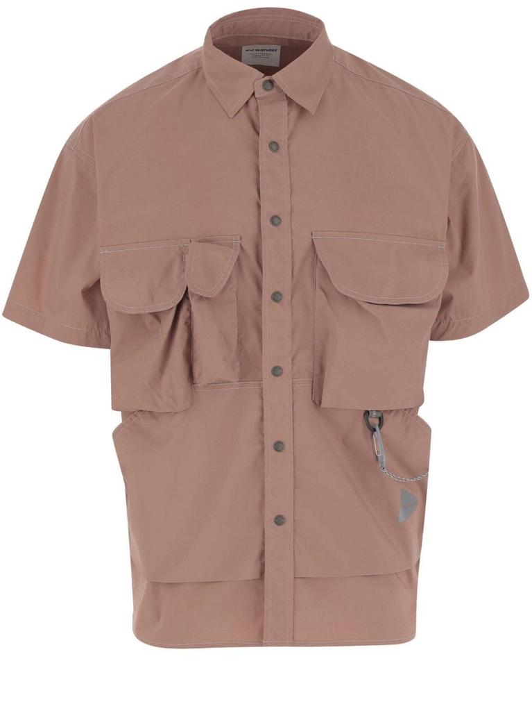 And Wander Short-Sleeved Multi-Pocket Shirt