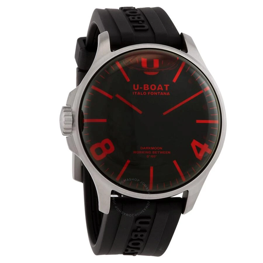 U-Boat Darkmoon Red Glass Quartz Black Dial Men's Watch 8465 1