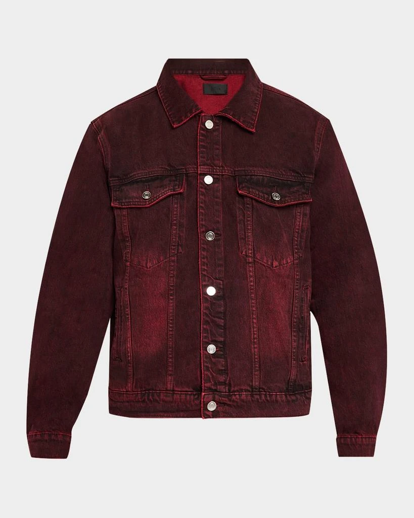 RTA Men's Elmer Grain Wash Denim Jacket 1