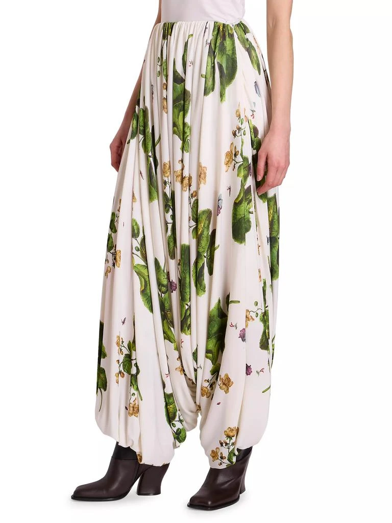 Loewe Floral Draped Trousers 4