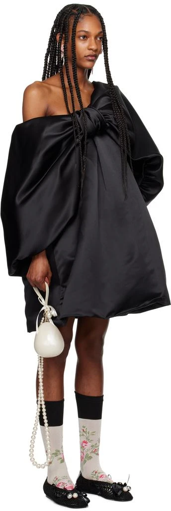 Simone Rocha Black Big Bow Minidress 2