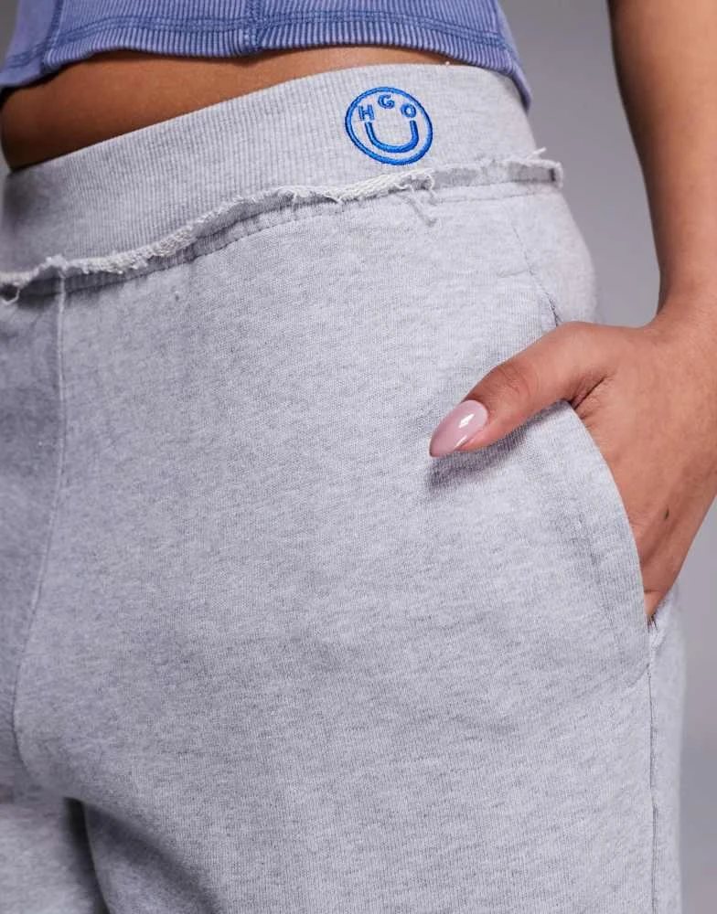 Hugo Blue Hugo Blue Nuwaist joggers in grey 3