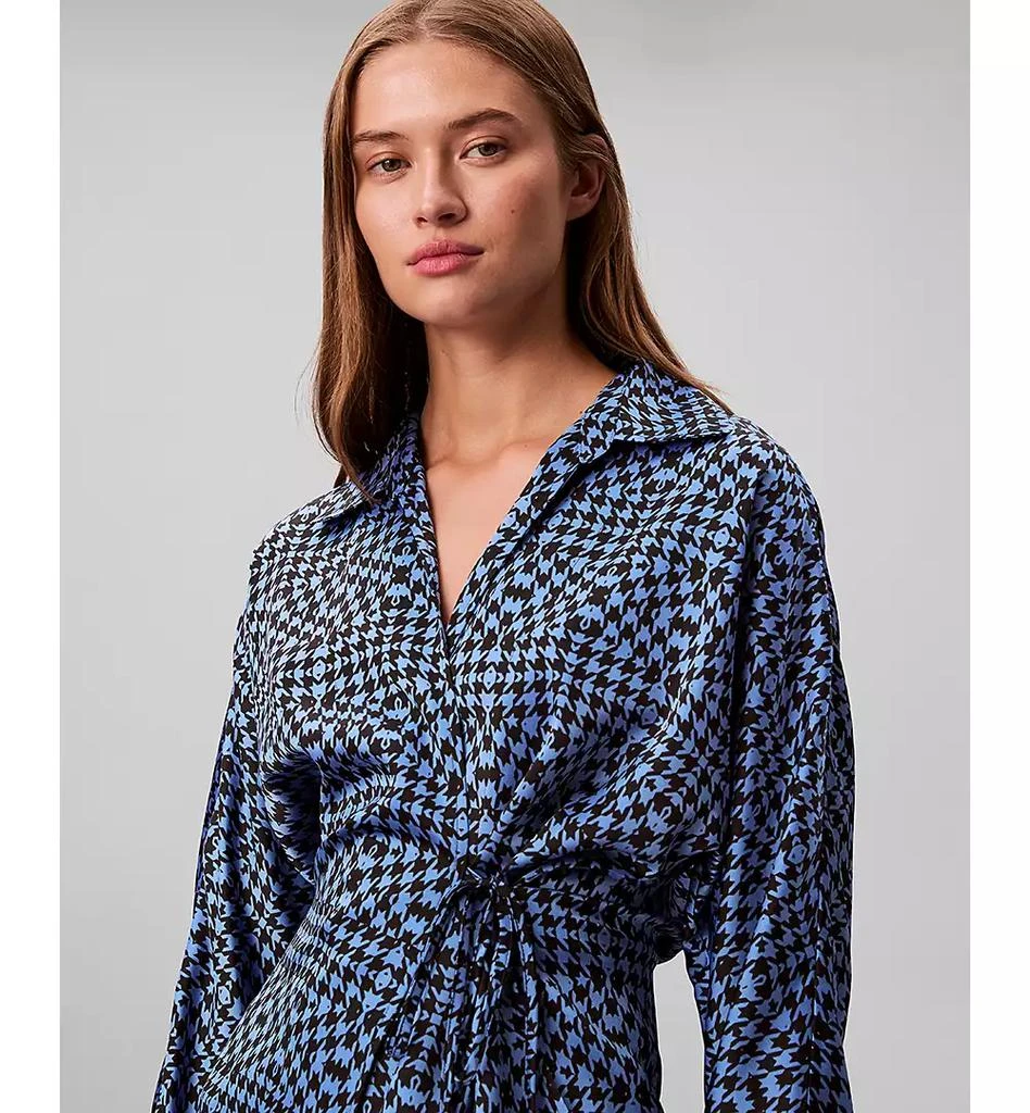 Calvin Klein Women
s Printed Long Sleeve Wrap Top 2