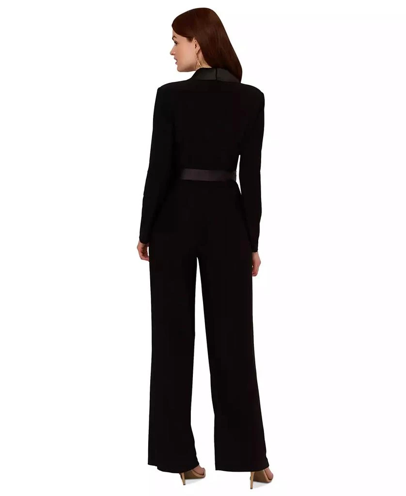 Adrianna Papell Women's Long-Sleeve Tuxedo Jumpsuit 2