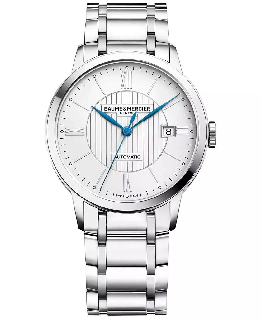 Baume & Mercier Men's Swiss Automatic Classima Stainless Steel Bracelet Watch 40mm M0A10215 1