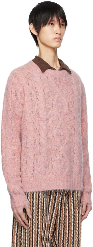 CMMN SWDN Pink Brushed Sweater 2