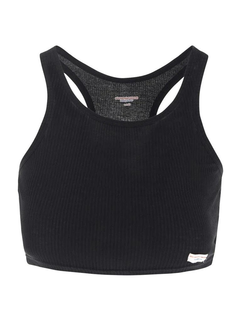 Alexander Wang Cropped Racer Tank 1