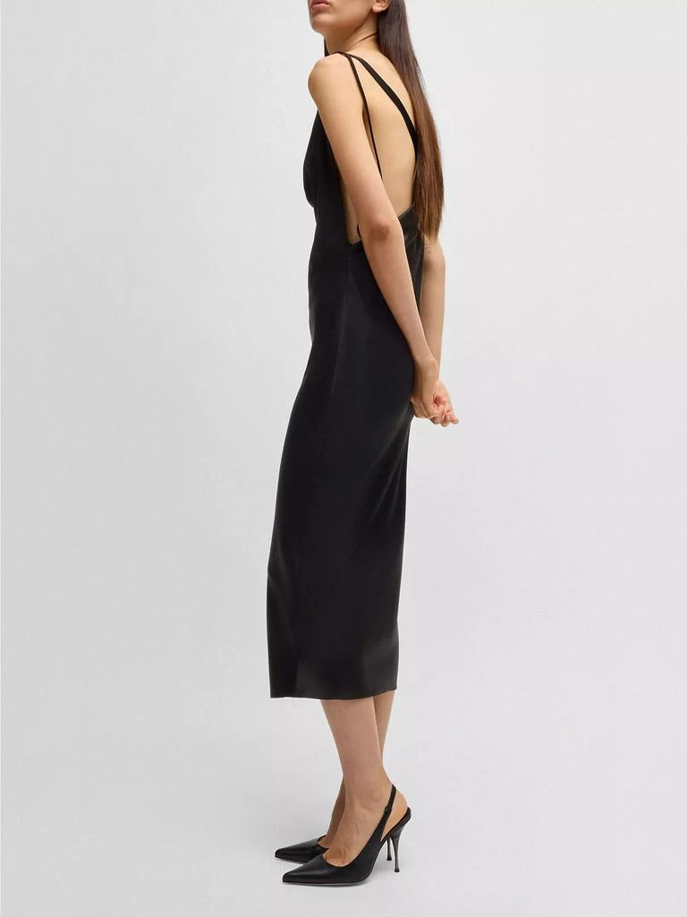 Hugo Boss Naomi x Boss Cocktail Dress with Asymmetric Draped Neckline 4
