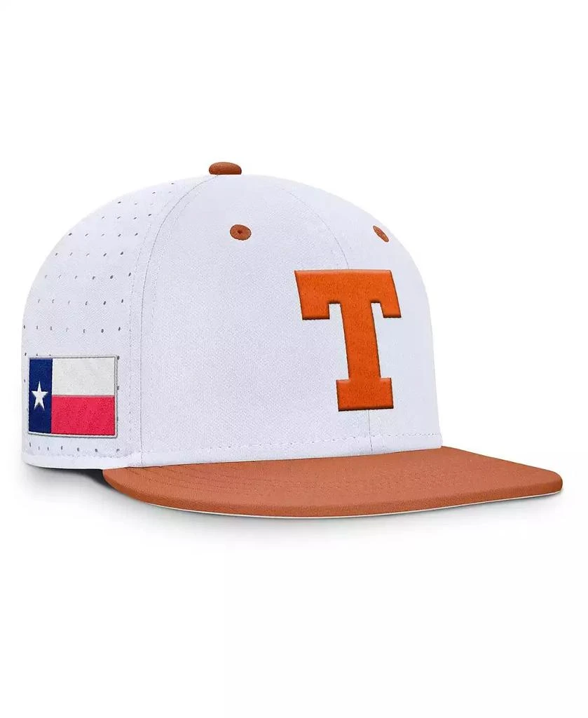 NIKE Men's White Texas Longhorns On-Field Dugout True Performance Fitted Hat 1