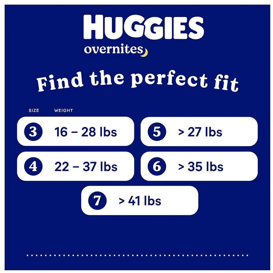 Huggies OverNites Nighttime Baby Diapers Size 7 (41+ lbs) 6