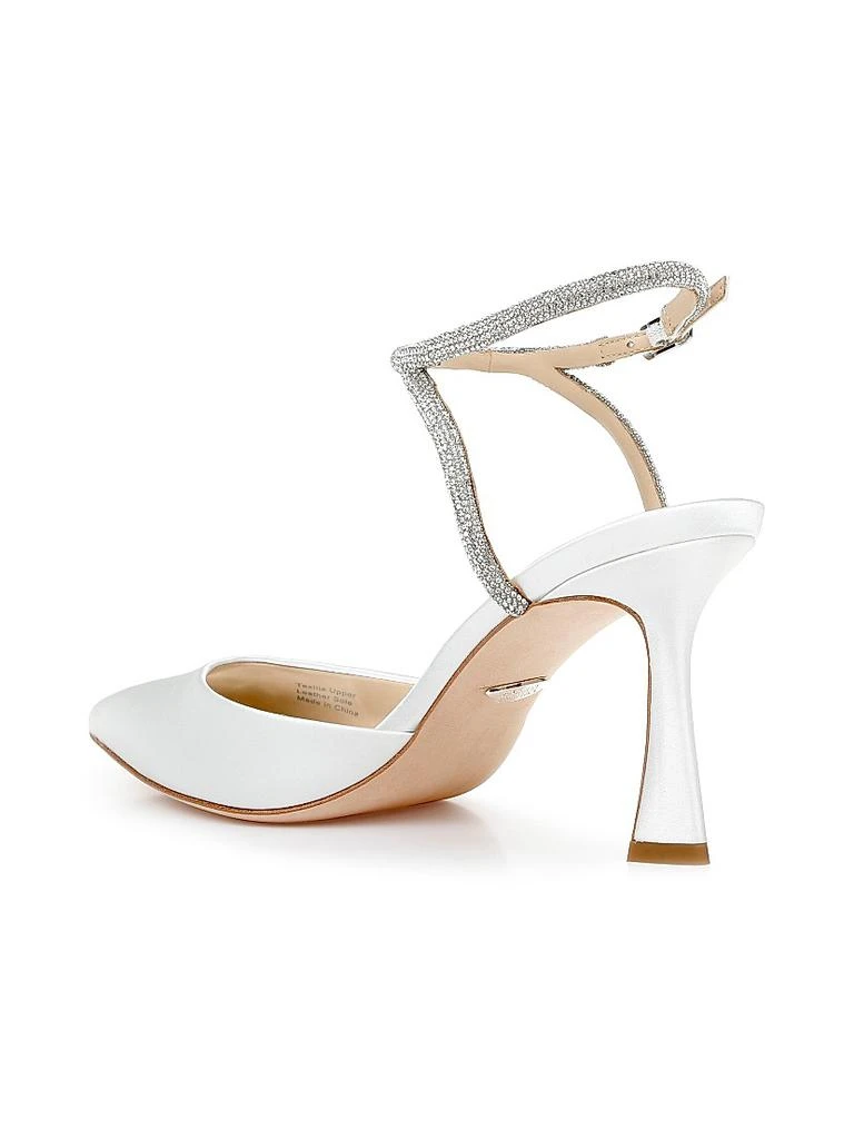 Badgley Mischka ​Kamilah 80MM Embellished Satin Pumps 3