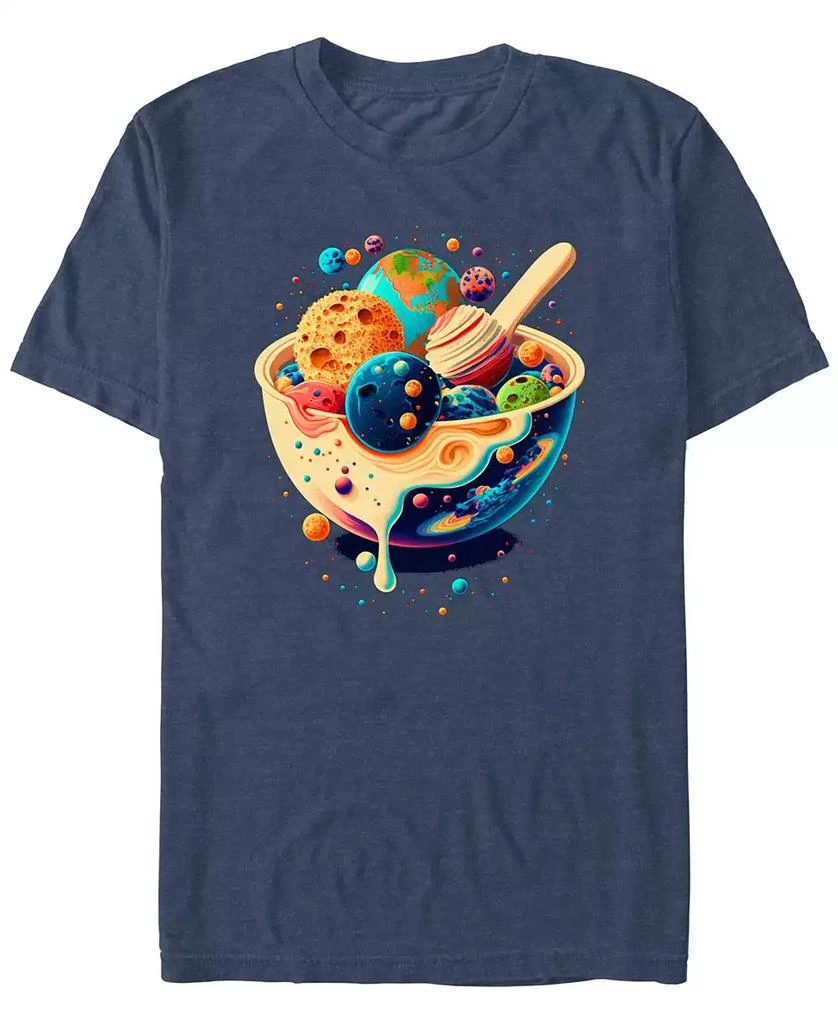 Design By Humans Men's Milky Way Cereal Short Sleeve T-Shirt 1