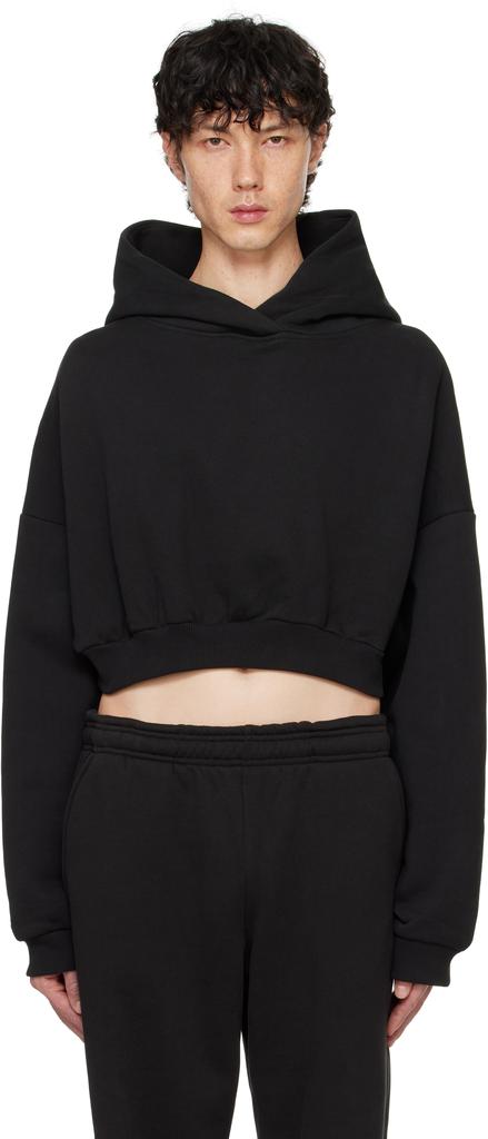 Entire Studios パーカー ブラック FW24/25 Entire Studios Black Full Zip Hoodie - Hoodies - BeyondStyle