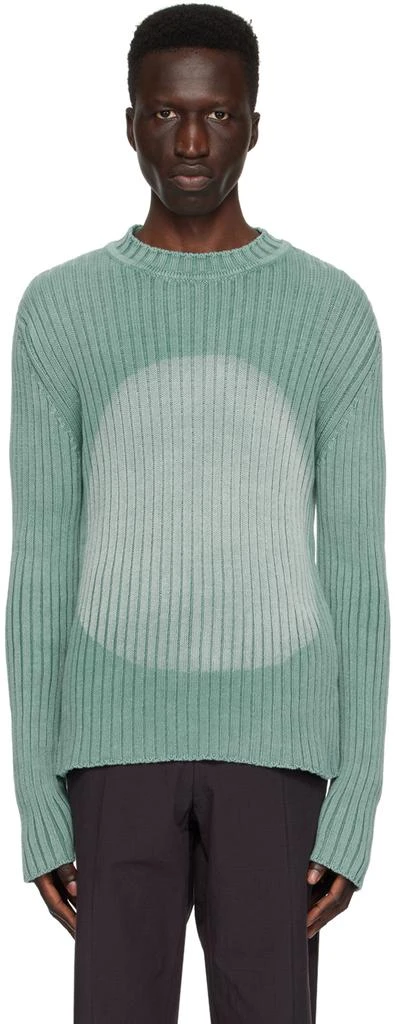 Edward Cuming Blue Rib Sweater 1
