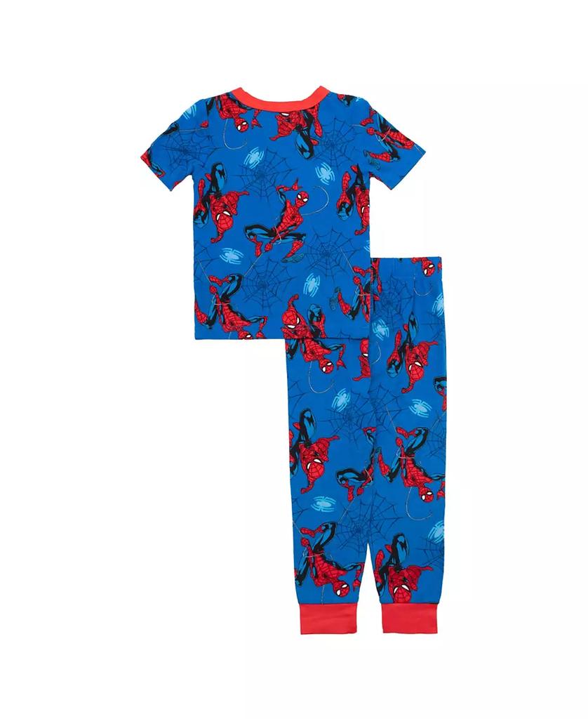 Spider-Man Toddler Boys Short Sleeve T-Shirt and Pant, 2-Piece Pajama Set