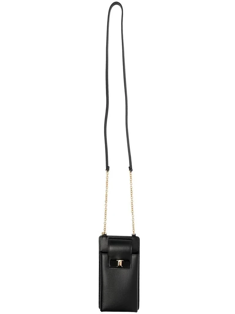 Salvatore Ferragamo Ferragamo Logo-Print Leather Phone Case 1